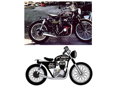 Custom Motorcycle bobber motorcycle