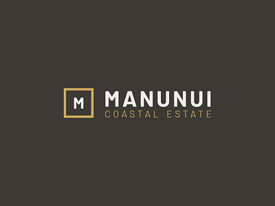 Manunui Coastal Estate brand branding design grid identity logo logo deisgn typeface typography
