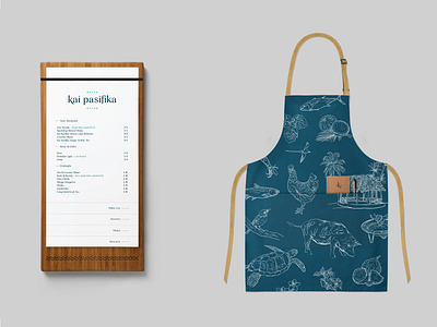 Kai Pasifika Branding apron branding design food graphic design hospitality illustrations logo menu packaging pattern typography