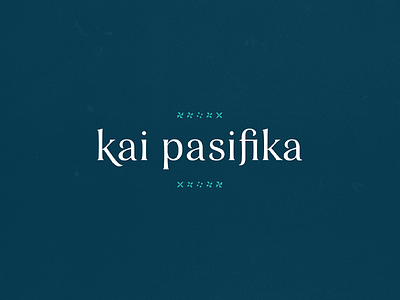 Kai Pasifika Branding