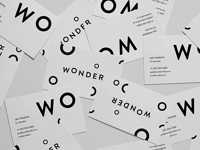 Wonderwall - Business Cards brand branding business cards design graphic design grid identity logo packaging print typeface typography