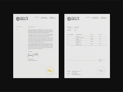 CSC Letterheads brand branding design graphic design grid identity identity design invoice letterhead logo packaging typeface typography