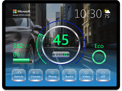 Embedded GUI Design for Automotive Infotainment embedded gui gui