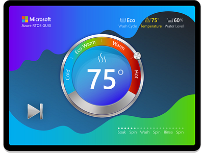 Embedded GUI Design for Washing Machine design gui ui ux