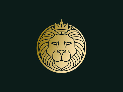 Lion King brand crown illustration lion lion king logo