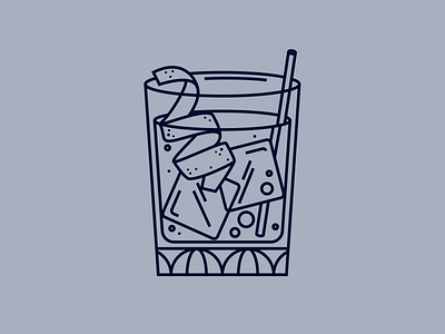 Cocktail bartender cocktail drink illustration old fashioned