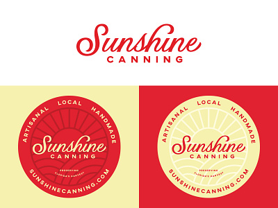 Sunshine Canning artisinal florida handcrafted handmade hype group jams label lettering local packaging sunshine type