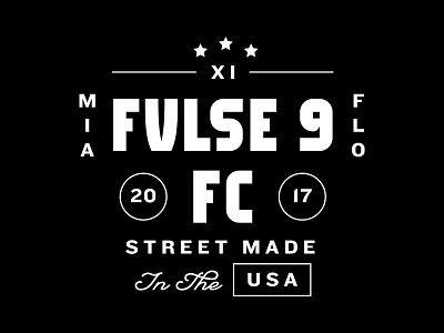 Fvlse 9 design logo tshirt type