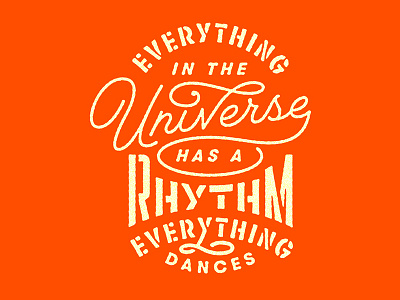 001 dance lettering typography universe