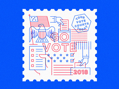 Go Vote elections illustration vote