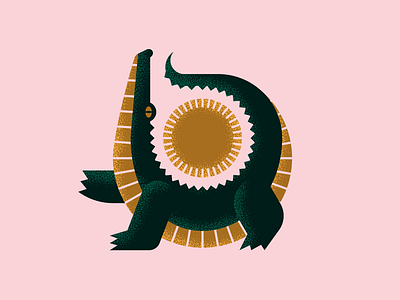 See ya later alligator alligator florida illustration sun texture
