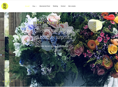 BöHö Fleuriste (Belgium) web design webdesign website wordpress wordpress development