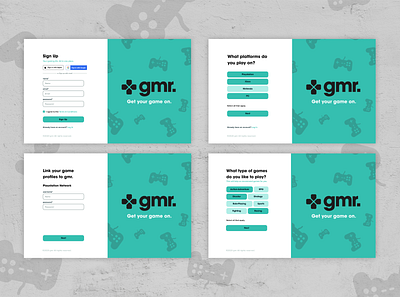 GMR - onboarding screens app branding design graphic design onboarding typography ui