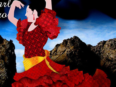 Flamenco Dancer dance illustration music pattern