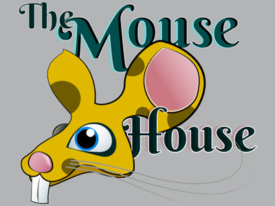 Mouse House animal illustration logo mouse