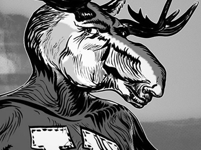 Moosejaw comic moose super villian superhero