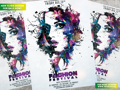Fashion Festival abstract ad birds black butterfly color colorful fashion flower flyer design.poster design inkt mode