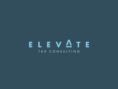 Elevate Tax Consulting | Wordmark accounting business elevate firm logo modern raise simple tax