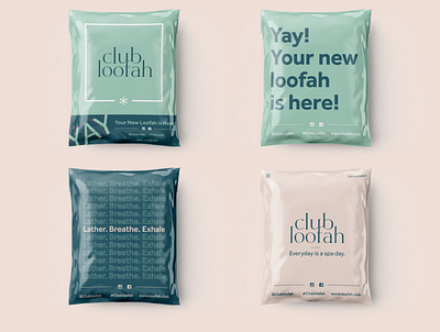 Club Loofah | Packaging Design branding minimal modern onlinestore packaging packaging design packaging mockup retail