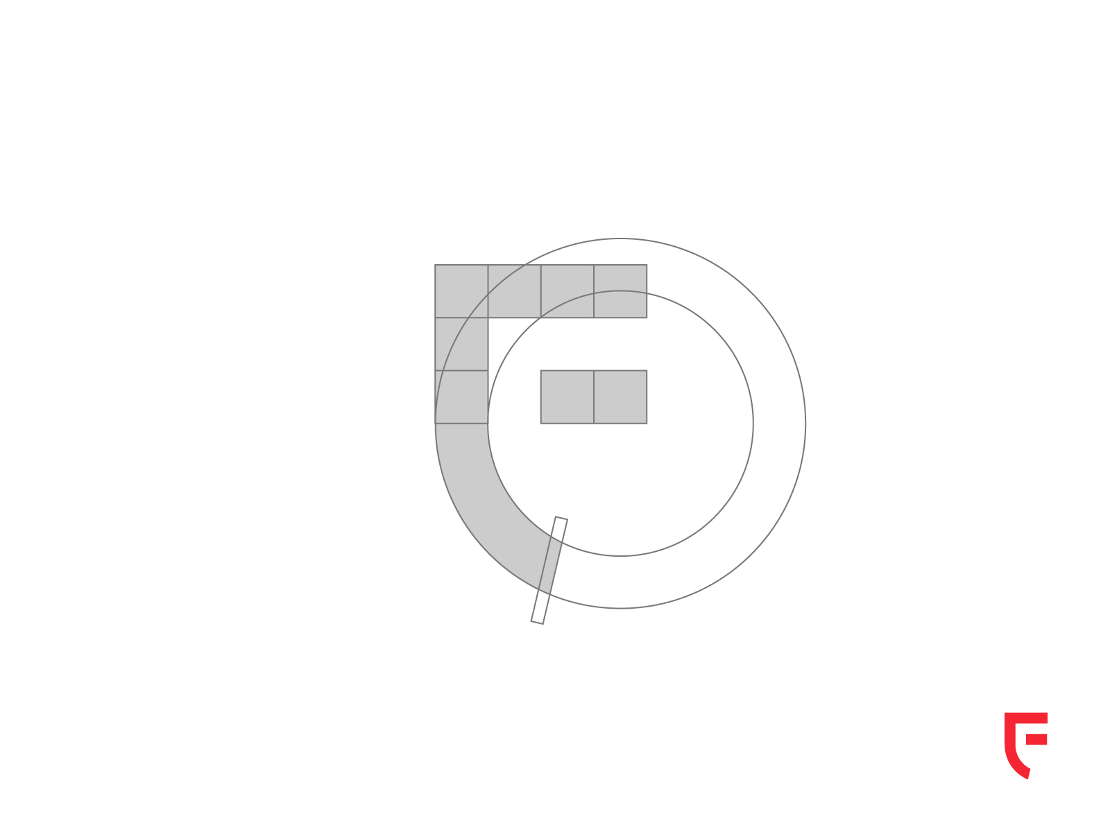 Letter F Geometric Breakdown V2 By Jared Nagura On Dribbble