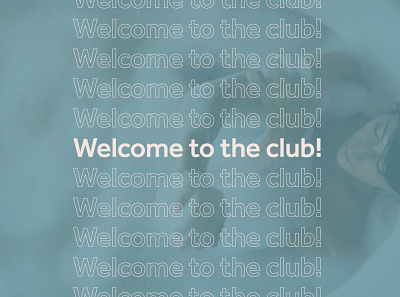 Email Header for Club Loofah branding design email image modern poster simple