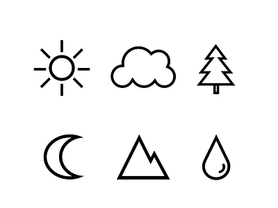 Nature icons