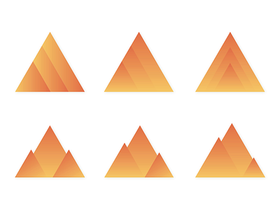 Mountain Triangle Logo Icons