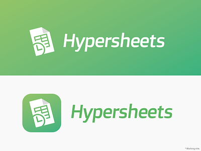 Hypersheets App Icon app design icon ios logo vector