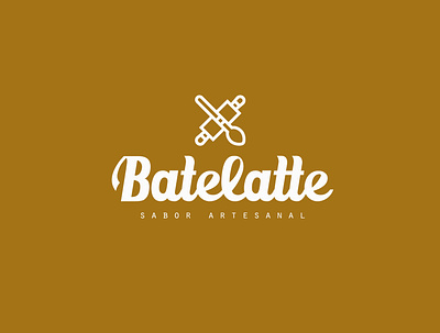 BATELATTE branding design logo typography vector