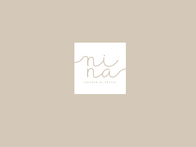 NINA branding design logo minimal typography