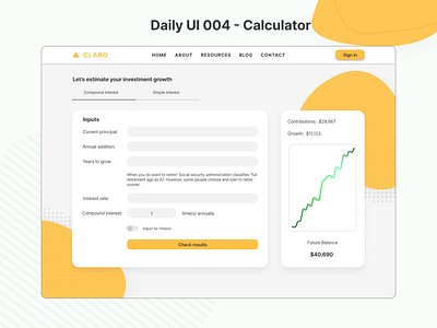 Daily UI 004 - Calculator