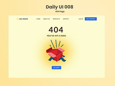 Daily UI 007 - 404 Page