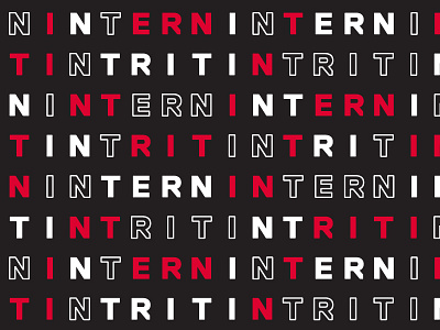 Tintri Intern pattern puzzle typography