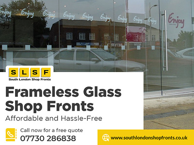 Frameless Glass Shop Fronts