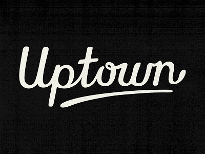 Uptown first shot logo script type uptown
