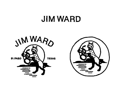 Jim bobcat desert jim ward logo mark print rough snake stamp sunset texas west