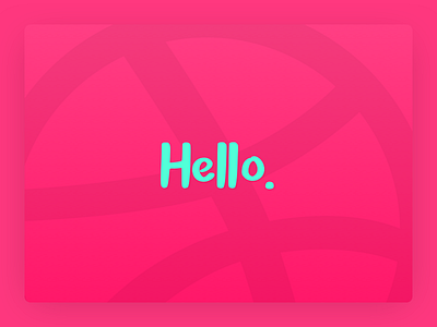 Hello, Dribbble! debut dribbble first first shot hello