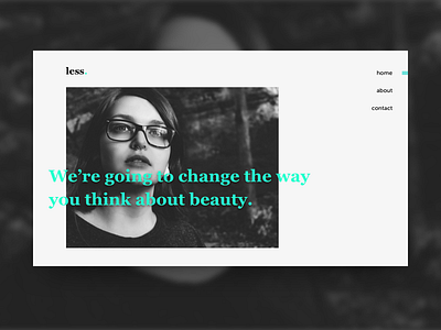 #3 Daily UI - Landing Page 29ffcf black and white daily ui design challenge landing page ui challenge