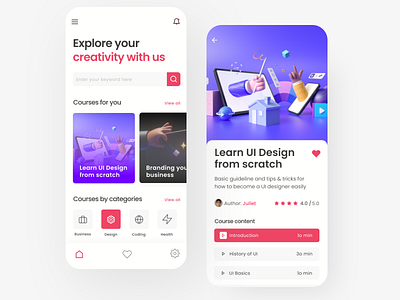 Online Course App UI