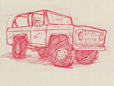 Bronco Sketch car drawing illustration sketch sketchbook sketches