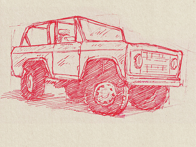 Bronco Sketch