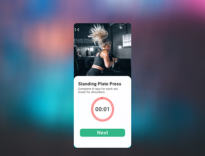 Time Countdown Feature for a Workout App branding dailyuichallenge design illustration ui ux