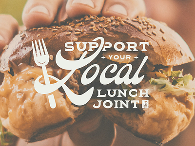 Local lunch join adobe illustrator branding lunch lunchdesignco type typography