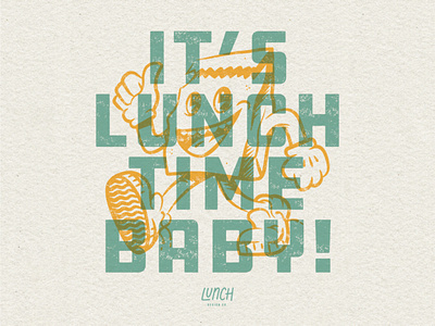 It’s lunch time baby! adobe illustrator branding design graphic design hand drawn illustration logo mascot procreate typography