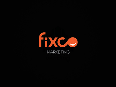 Fixco black branding corporate infinity isotype logo logotype smile symbol