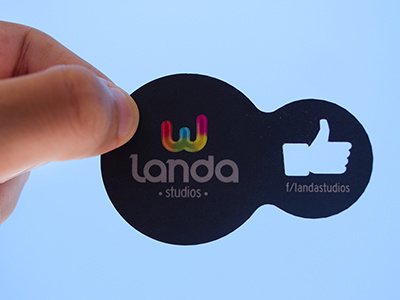 My business card advertising blue businesscard circle cut facebook form hand like logo mexico
