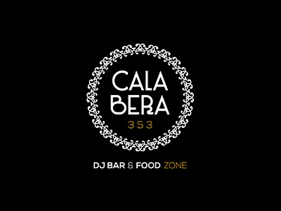 Calabera Dj Bar & Food Zone bar black dj food logo logotype mexico music party skull skulls zone