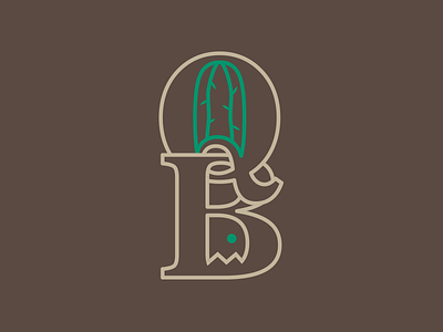 QB - Desert branding desert event logo logotype monogram qb