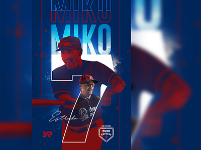 Baseball Design - Miko advertising baseball branding flyer mexico photoshop sonora sport sportdesign