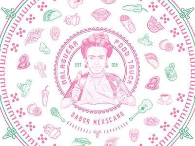 Pattern - Malagueña Food Truck food foodtruck frida hmo mexico pattern sonora